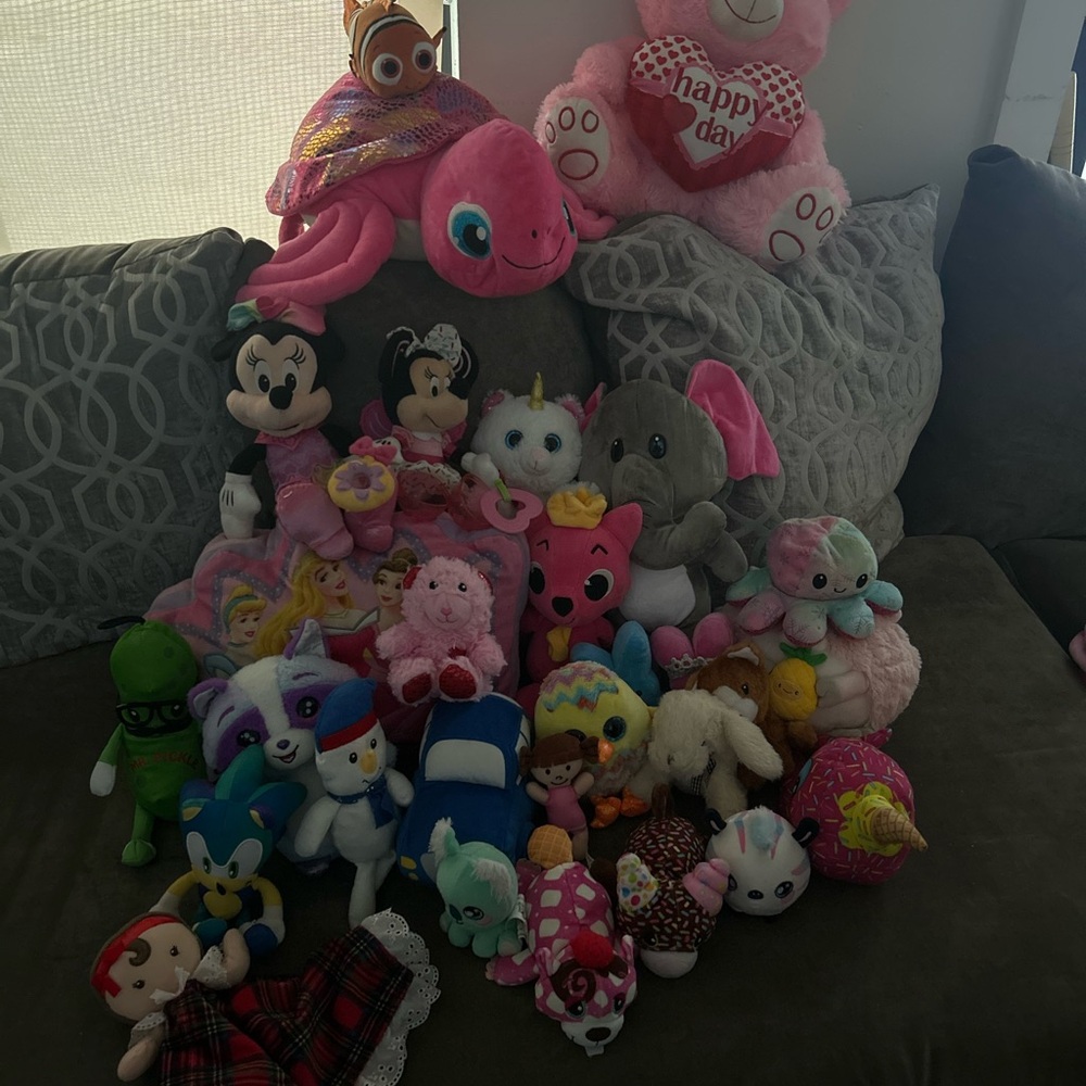 Pink Plush Turtle Toy